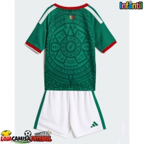 Camisa de Futebol México Equipamento Principal Infantil Mundo 2026 Manga Curta (+ Calças curtas)
